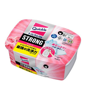 Kao Quickle Toilet Cleaning Sheets Strong – Premium Rose Scent, 8 Sheets